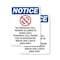Signmission No Personal Cell Phones, 18 in W x Rectangle, Plastic OS-2PACK-NS-P-1824-V-14738 - alternate 1